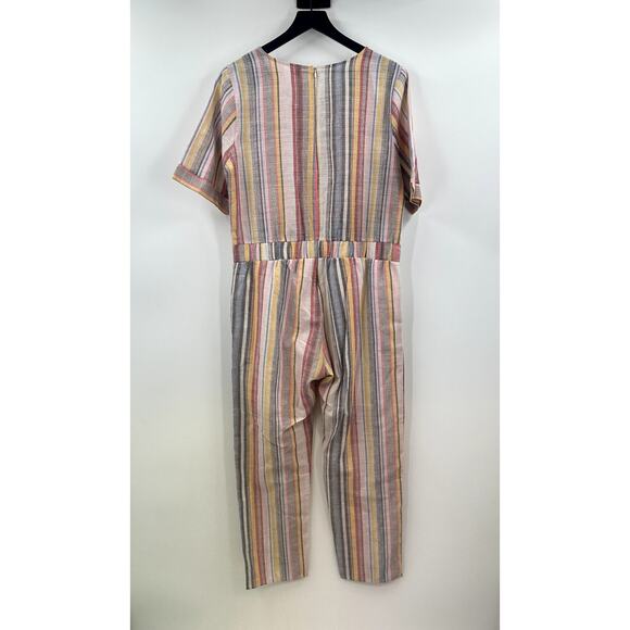 Orange Creek Multicolored Stripe Jumpsuit NWT Size Large - Picture 9 of 10